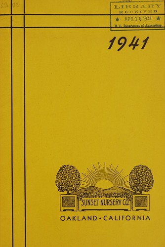 Cover for Roses, ornamental trees and shrubs, fruit trees, berry vines, perennial plants, garden requisites, 1941