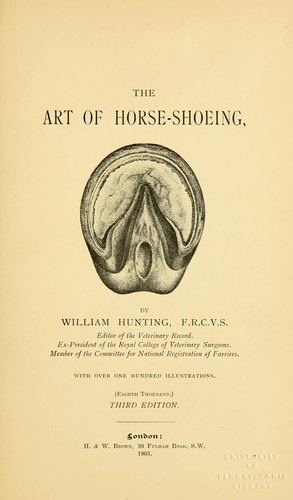 Cover for The art of horse-shoeing