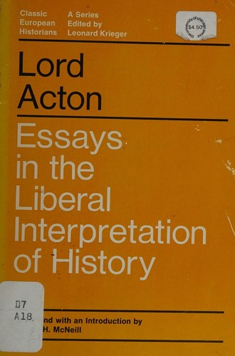 Cover for Essays in the Liberal Interpretation of History