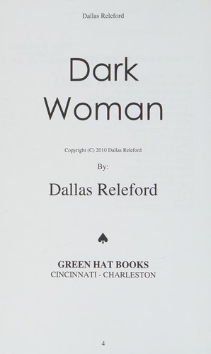Cover for Dark Woman