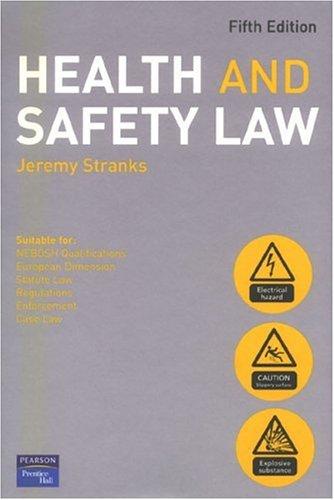 Cover for Health and Safety Law