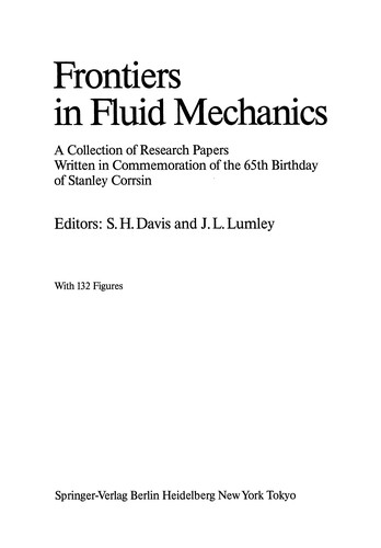 Cover for Frontiers in Fluid Mechanics