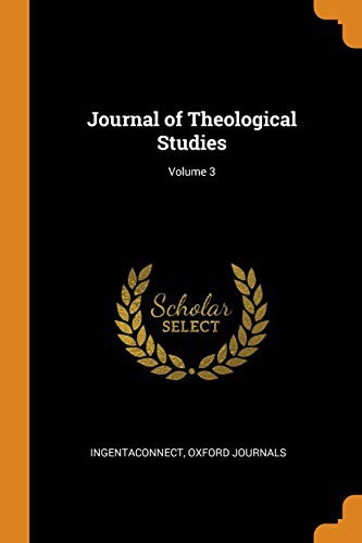 Cover for Journal of Theological Studies; Volume 3
