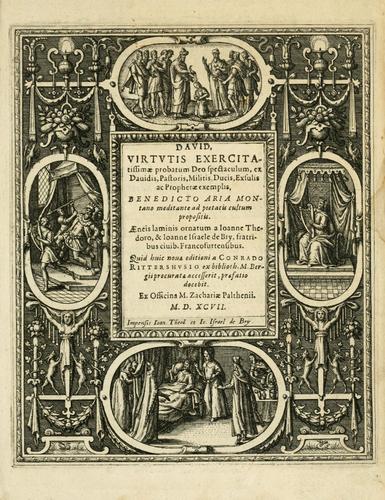 Cover for David, virtvtis exercitatissimae probatum Deo spectaculum