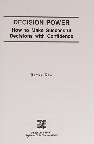 Cover for Decision power