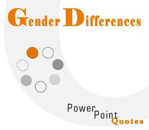 Cover for Gender Differences PowerPoint Quotes