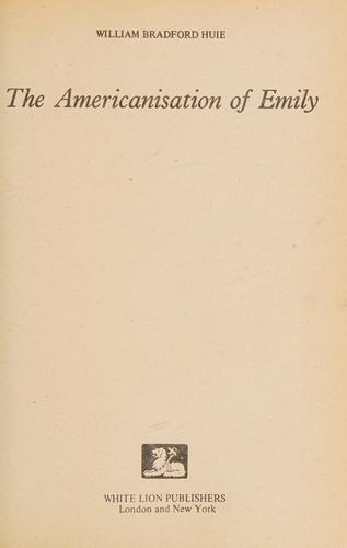 Cover for The Americanisation of Emily