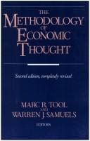 Cover for The methodology of economic thought