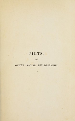 Cover for Jilts, and other social photographs