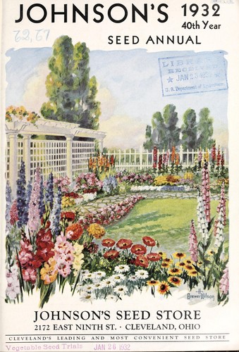 Cover for Johnson's seed annual, 1932, 40th year