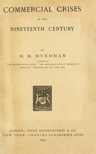 Cover for Commercial crises