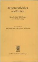 Cover for Verantwortlichkeit und Freiheit