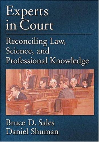 Cover for Experts In Court: Reconciling Law, Science, And Professional Knowledge (Law and Public Policy: Psychology and the Social Sciences)