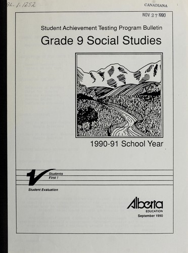 Cover for Student achievement testing program bulletin