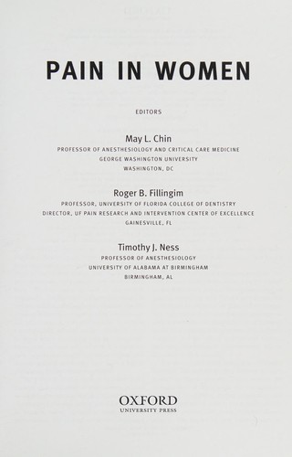 Cover for Pain in women