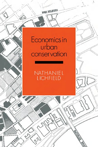 Cover for Economics in urban conservation