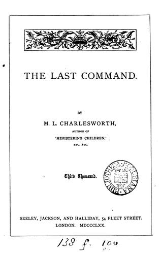 Cover for The last command