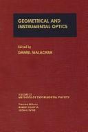 Cover for Geometrical and instrumental optics