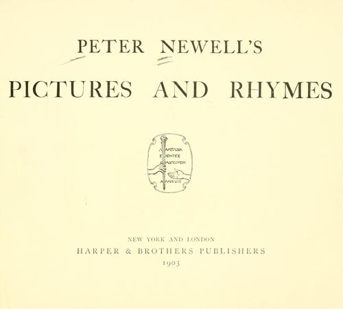 Cover for Peter Newell's pictures and rhymes.