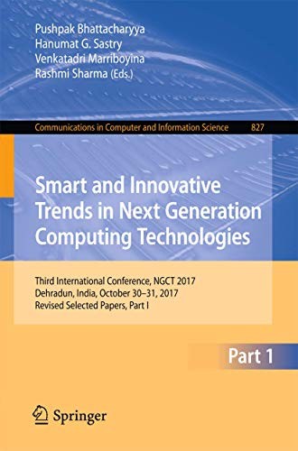 Cover for Smart and Innovative Trends in Next Generation Computing Technologies