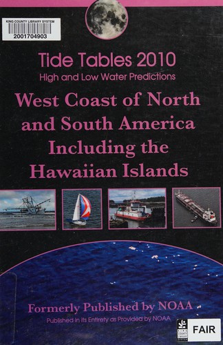 Cover for Tide tables 2010 high and low water predictions