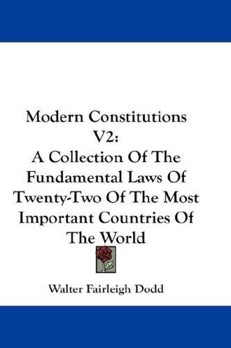 Cover for Modern Constitutions V2