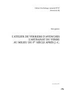 Cover for L' atelier de verriers d'Avenches