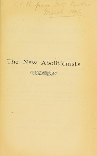 Cover for The new abolitionists