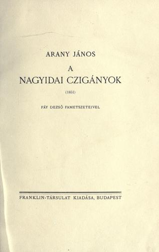 Cover for nagyidai czigányok.