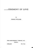 Cover for Ceremony of Love