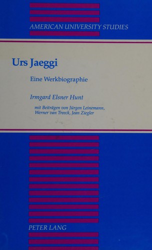 Cover for Urs Jaeggi