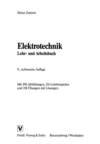 Cover for Elektrotechnik