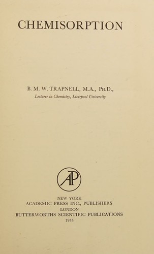 Cover for Chemisorption