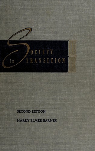 Cover for Society in transition.