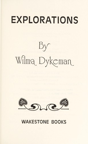 Cover for Explorations