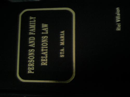 Cover for Persons and family relations law