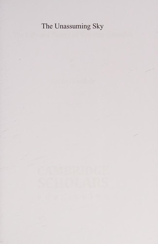 Cover for The unassuming sky