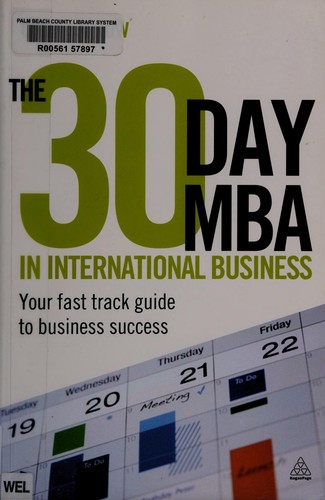 Cover for The 30 day MBA in international business