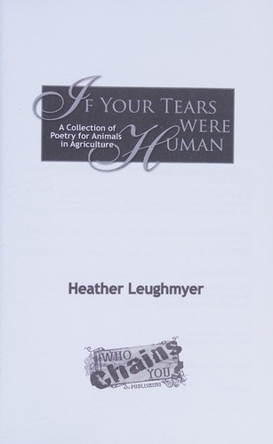 Cover for If Your Tears Were Human