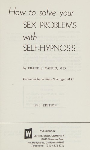 Cover for How to solve your sex problems with self-hypnosis.
