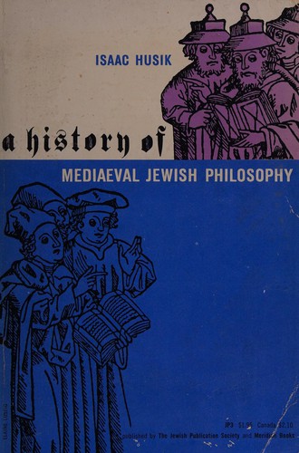 Cover for A history of mediaeval Jewish philosophy