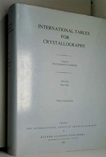 Cover for International Tables for Crystallography: Volume A
