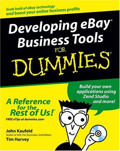 Cover for Developing eBay business tools for dummies