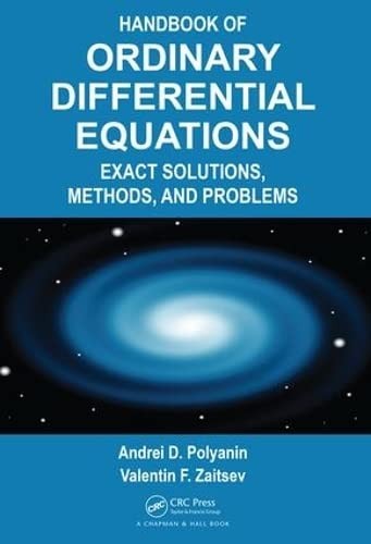 Cover for Handbook of Ordinary Differential Equations