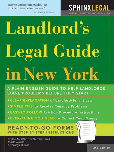 Cover for Landlord's Legal Guide in New York
