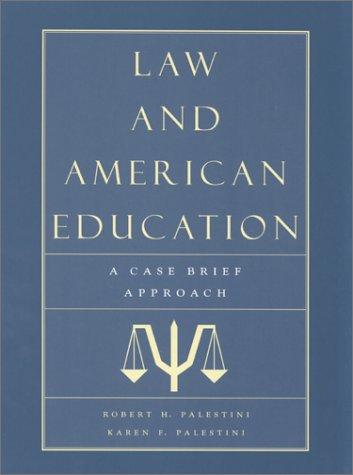 Cover for Law and American Education