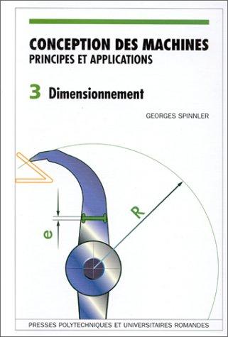 Cover for Conception des machines