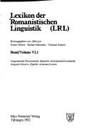 Cover for Lexikon der romanistischen Linguistik