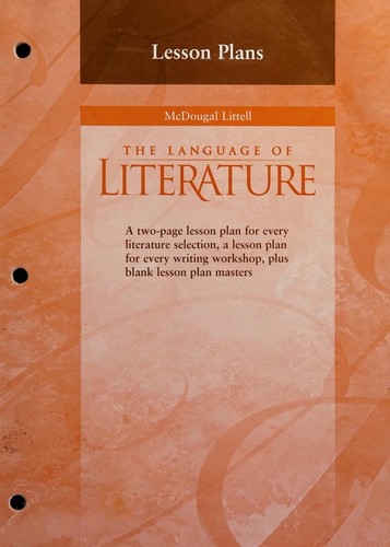 Cover for Lesson Plans
