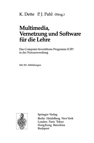 Cover for Multimedia, Vernetzung und Software für die Lehre